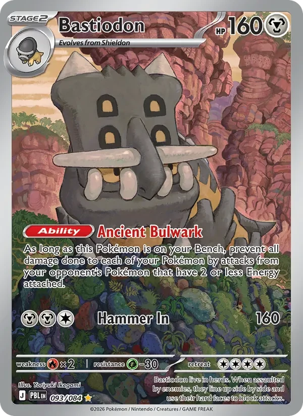 Bastiodon 093/84 Pitch Black Pokémon card