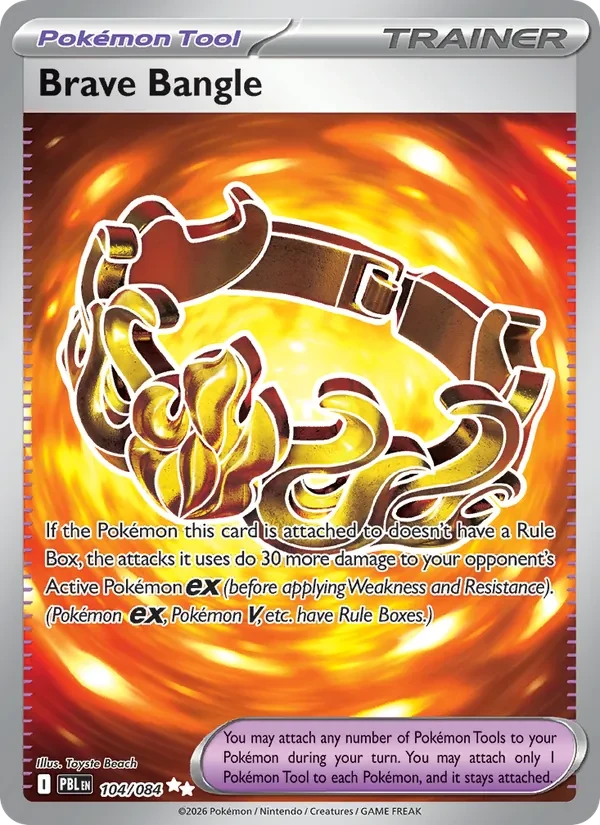 Brave Bangle 104/84 Pitch Black Pokémon card