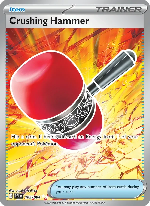 Crushing Hammer 105/84 Pitch Black Pokémon card