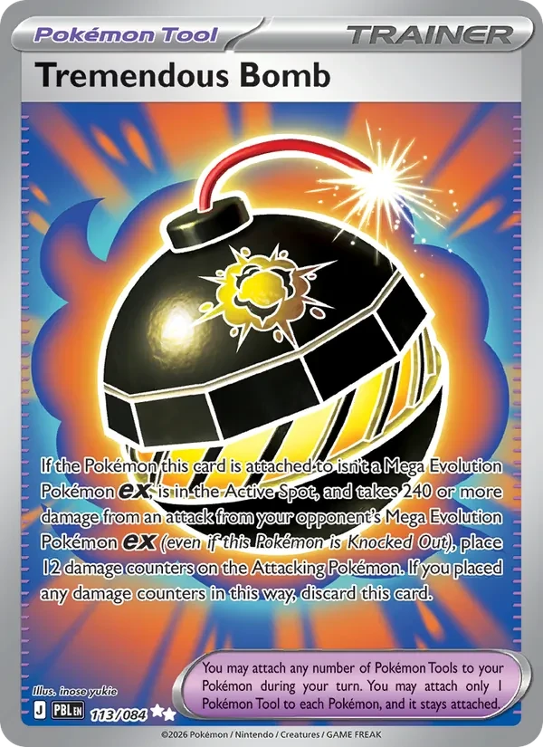 Tremendous Bomb 113/84 Pitch Black Pokémon Karte