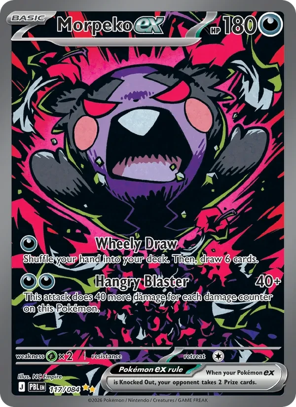 Morpeko ex 117/84 Pitch Black Pokémon card
