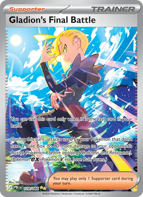 Gladion's Final Battle 118/84 Pitch Black Pokémon card