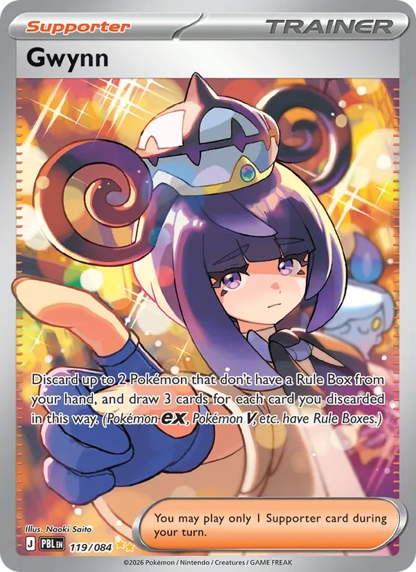 Gwynn 119/84 Pitch Black Pokémon card