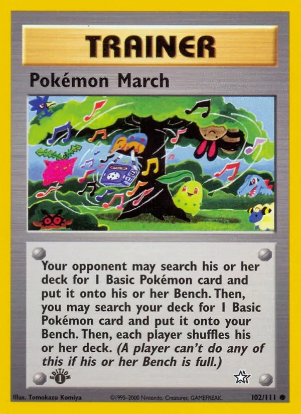 Pokémon March 102/111 Neo Genesis Pokémon card