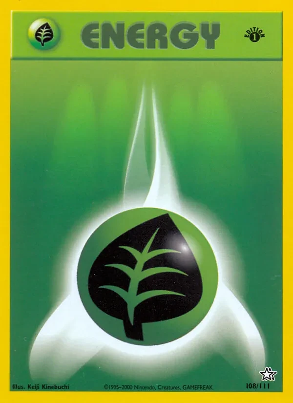 Grass Energy 108/111 Neo Genesis Pokémon card