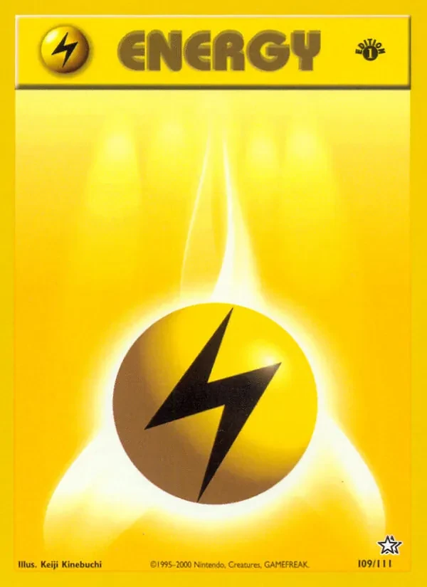 Lightning Energy 109/111 Neo Genesis Pokémon card