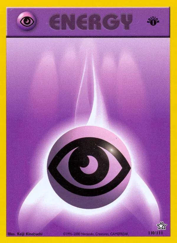 Psychic Energy 110/111 Neo Genesis Pokémon card