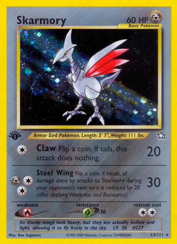 Skarmory 13/111 Neo Genesis Pokémon card