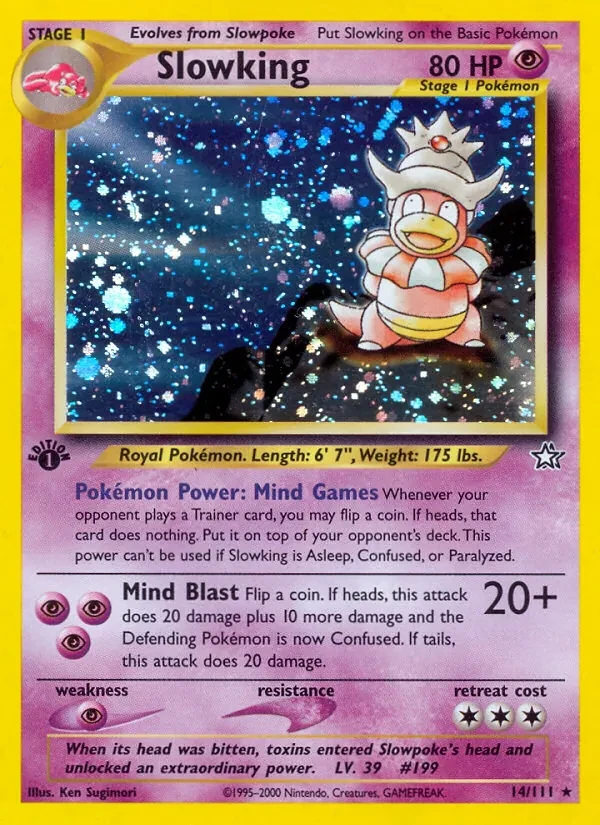 Slowking 14/111 Neo Genesis Pokémon card
