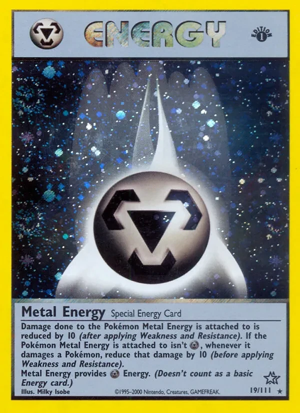 Metal Energy 19/111 Neo Genesis Pokémon Karte