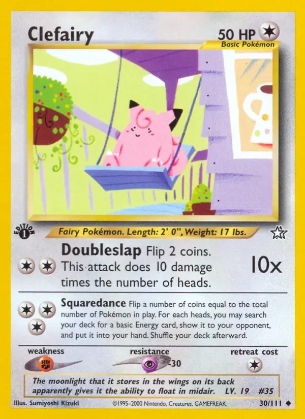Clefairy 30/111 Neo Genesis Pokémon card