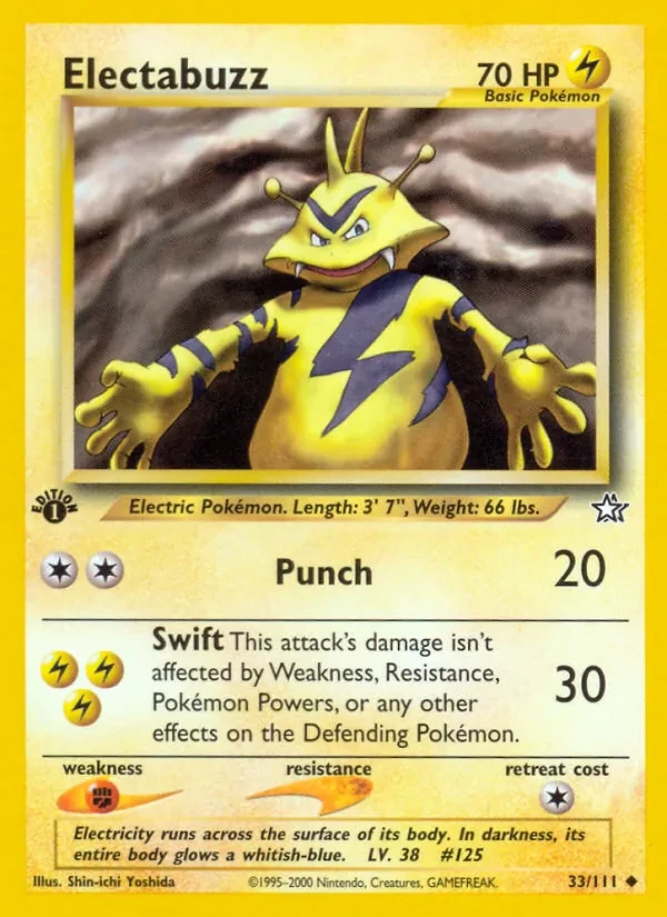 Electabuzz 33/111 Neo Genesis Pokémon Karte