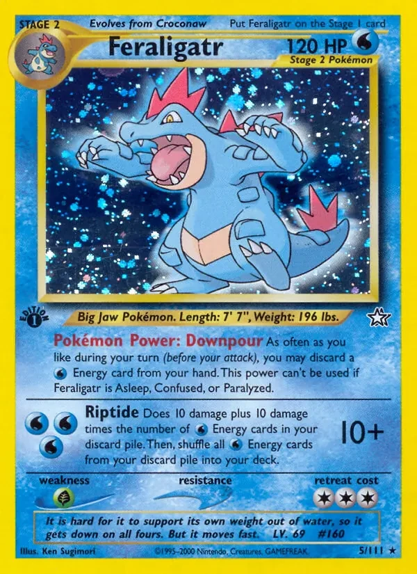Feraligatr 5/111 Neo Genesis Pokémon card