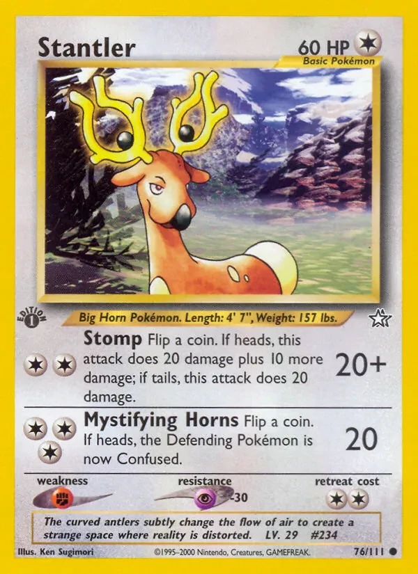 Stantler 76/111 Neo Genesis Pokémon kaart