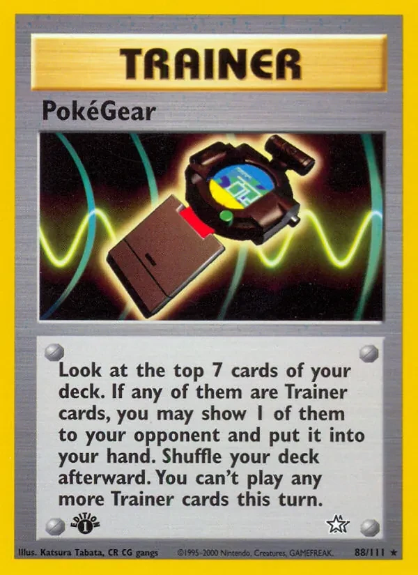 PokéGear 88/111 Neo Genesis Pokémon card
