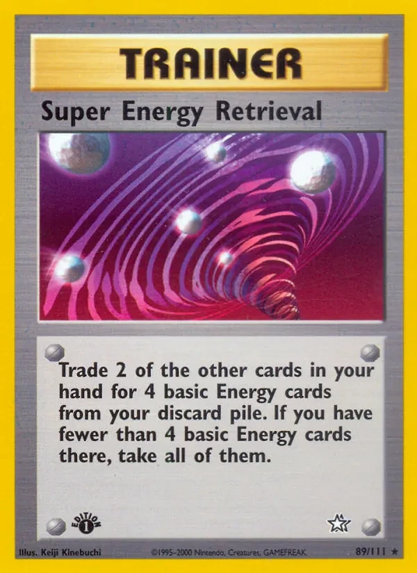 Super Energy Retrieval 89/111 Neo Genesis Pokémon card