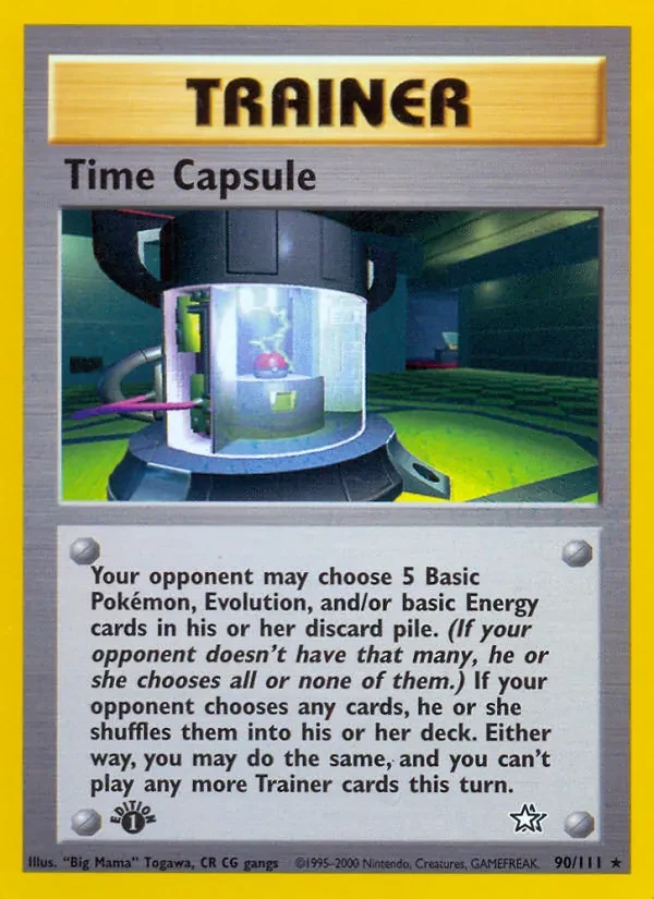 Time Capsule 90/111 Neo Genesis Pokémon card