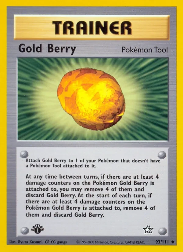 Gold Berry 93/111 Neo Genesis Pokémon card
