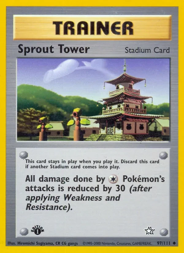 Sprout Tower 97/111 Neo Genesis Pokémon card