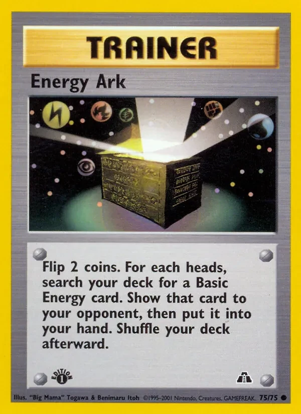 Energy Ark 75/75 Neo Discovery Pokémon card