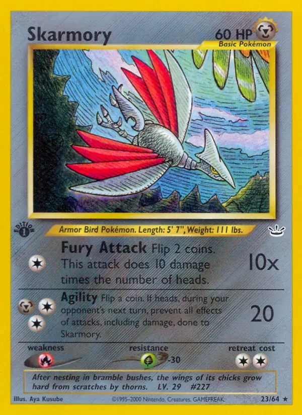 Skarmory 23/64 Neo Revelation Pokémon card