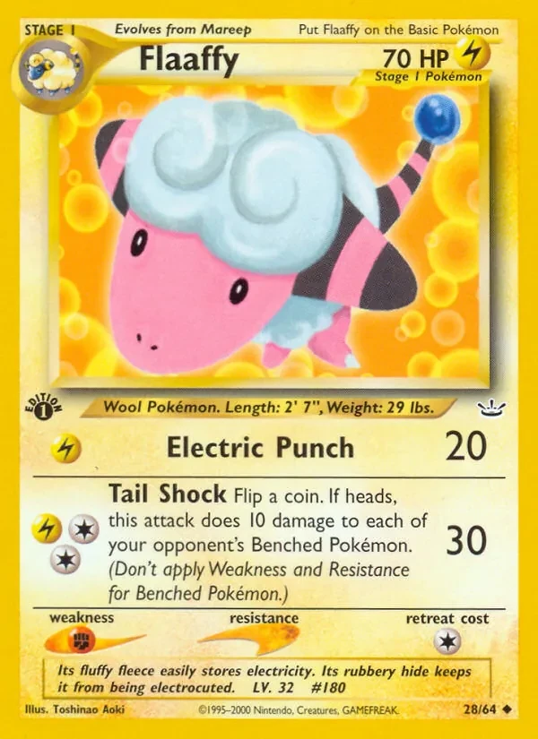 Flaaffy 28/64 Neo Revelation Pokémon card