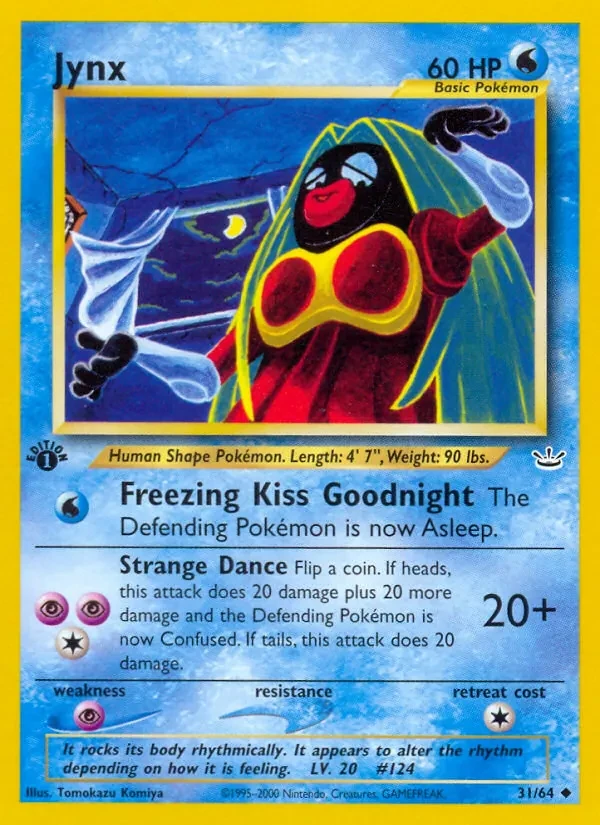 Jynx 31/64 Neo Revelation Pokémon card