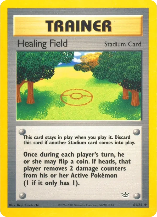 Healing Field 61/64 Neo Revelation Pokémon card