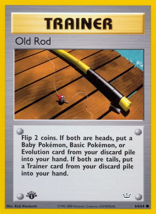 Old Rod 64/64 Neo Revelation Pokémon card
