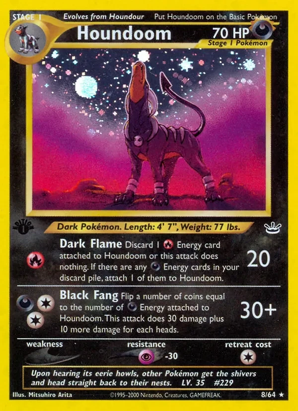 Houndoom 8/64 Neo Revelation Pokémon card