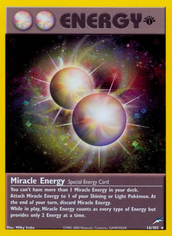 Miracle Energy 16/105 Neo Destiny Pokémon card