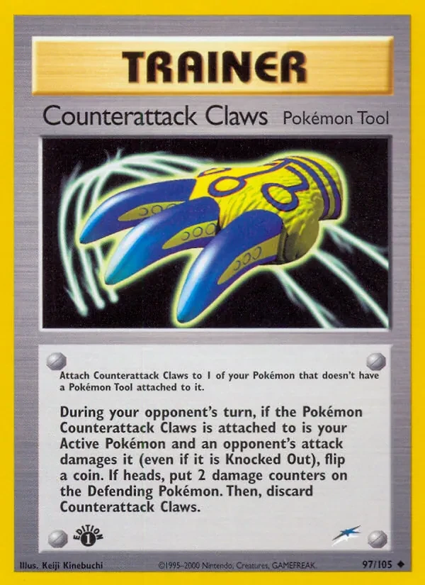 Counterattack Claws 97/105 Neo Destiny Pokémon card