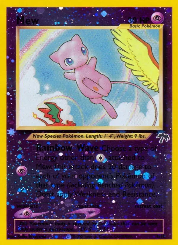 Mew 1/18 Southern Islands Pokémon card