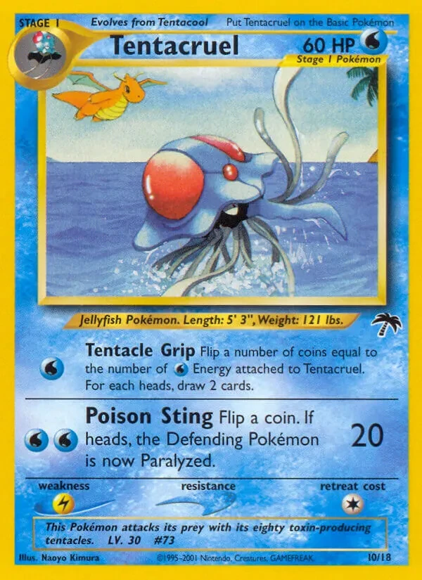 Tentacruel 10/18 Southern Islands Pokémon card