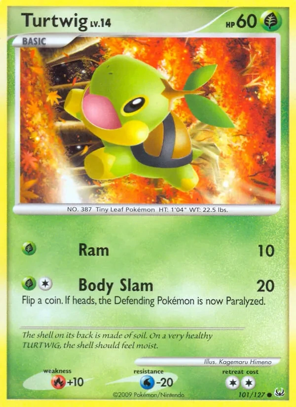 Turtwig 101/127 Platinum Pokémon card