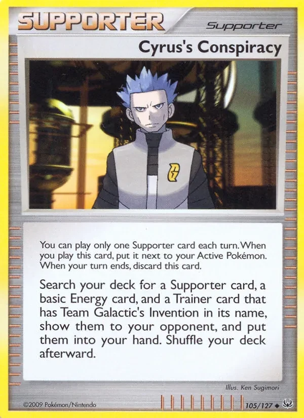Cyrus's Conspiracy 105/127 Platinum Pokémon card