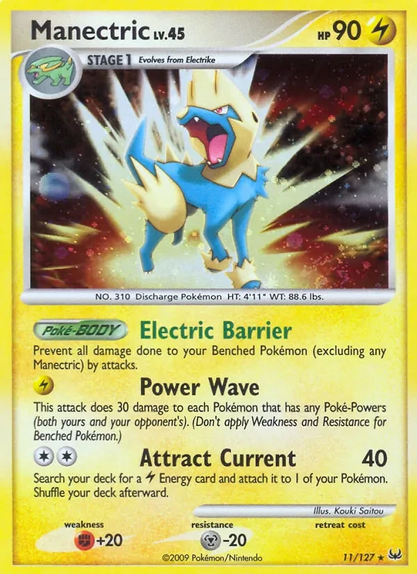 Manectric 11/127 Platinum Pokémon card