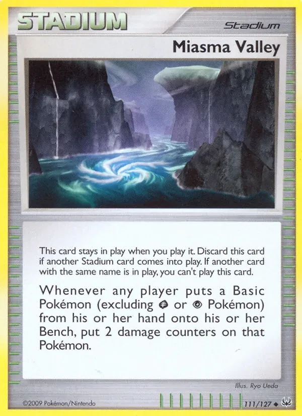 Miasma Valley 111/127 Platinum Pokémon card