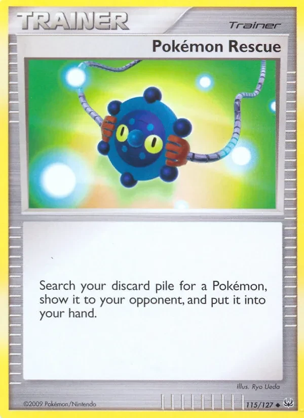 Pokémon Rescue 115/127 Platinum Pokémon card