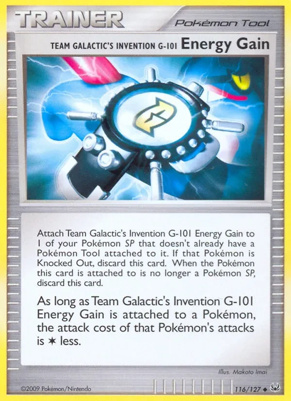 Team Galactic's Invention G-101 Energy Gain 116/127 Platinum Pokémon Karte