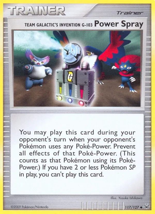 Team Galactic's Invention G-103 Power Spray 117/127 Platinum Pokémon Karte
