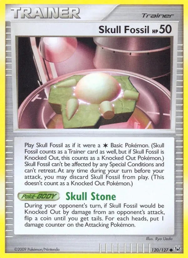 Skull Fossil 120/127 Platinum Pokémon card