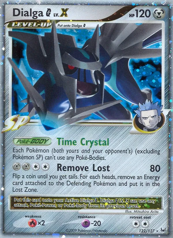 Dialga G LV.X 122/127 Platinum Pokémon card