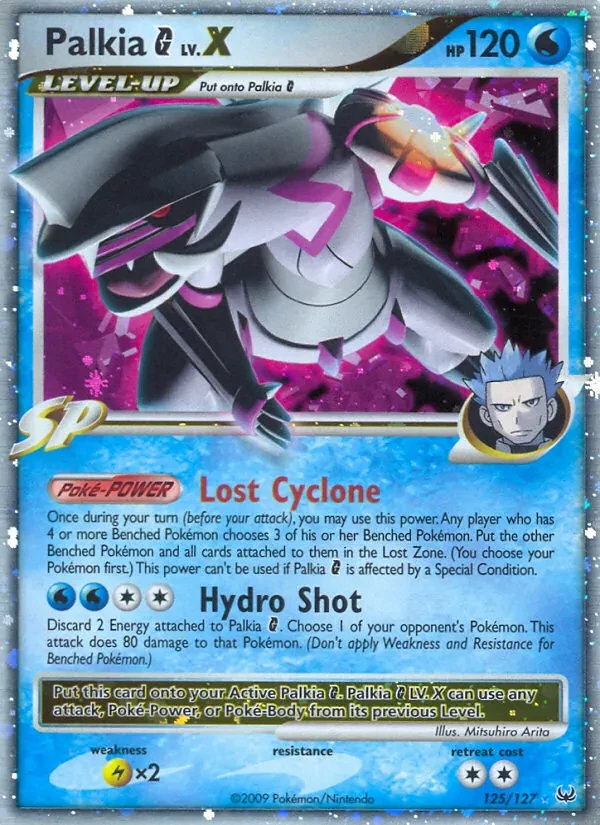 Palkia G LV.X 125/127 Platinum Pokémon card