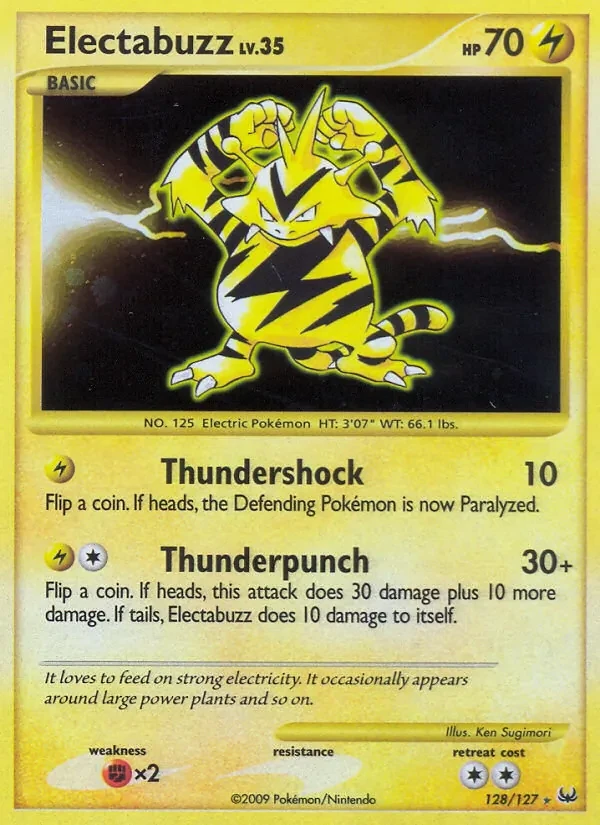 Carta Pokémon Electabuzz 128/127 Platinum