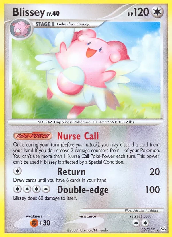 Blissey 22/127 Platinum Pokémon card