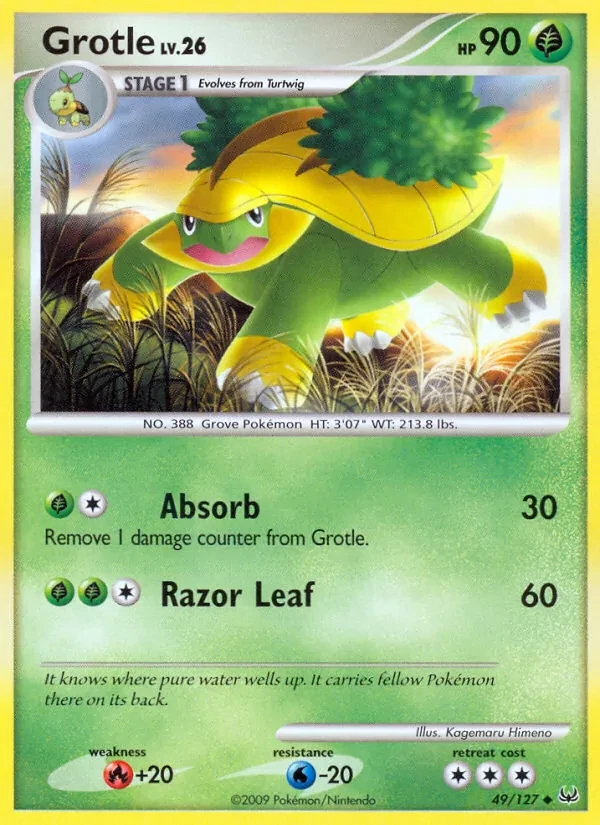 Carta Pokémon Grotle 49/127 Platinum