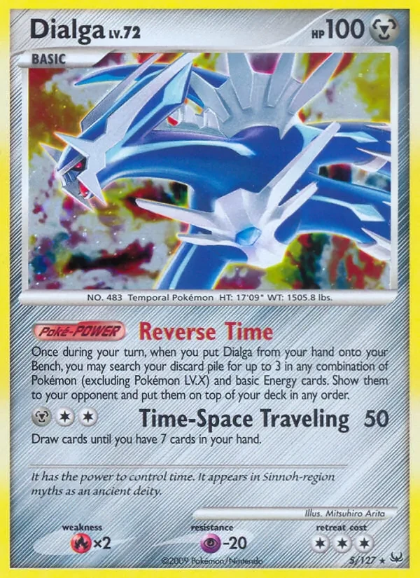 Dialga 5/127 Platinum Pokémon card