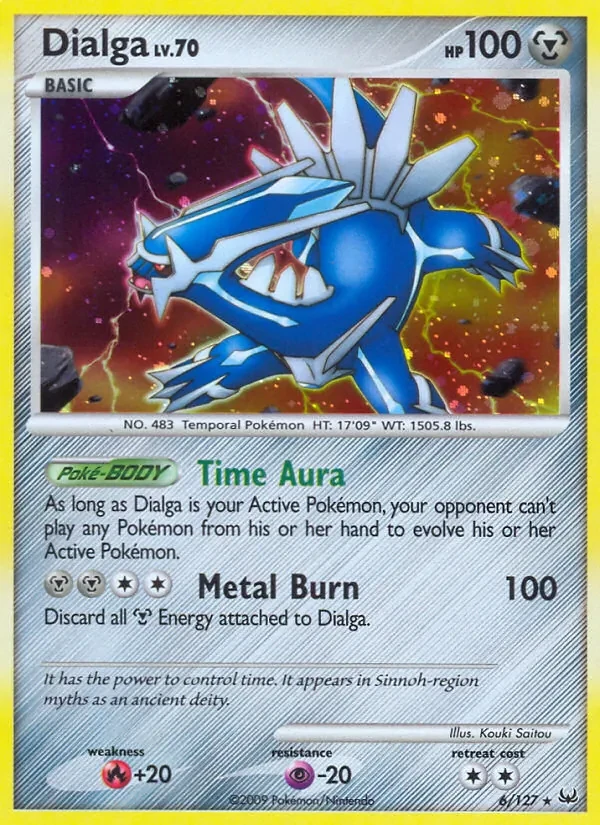 Dialga 6/127 Platinum Pokémon card