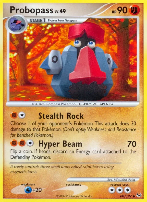 Probopass 60/127 Platinum Pokémon Karte